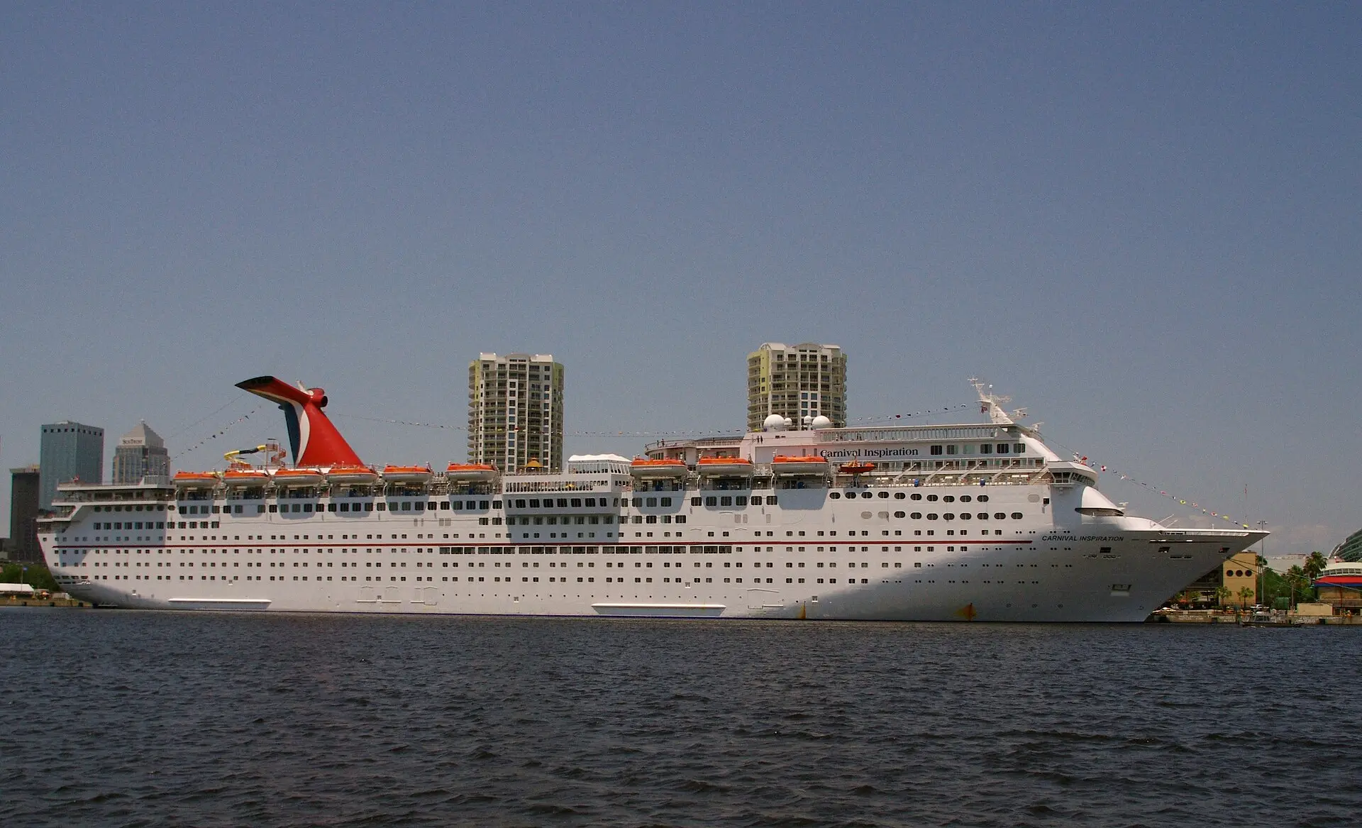 A cruise ship alongside at Port Tampa Bay
