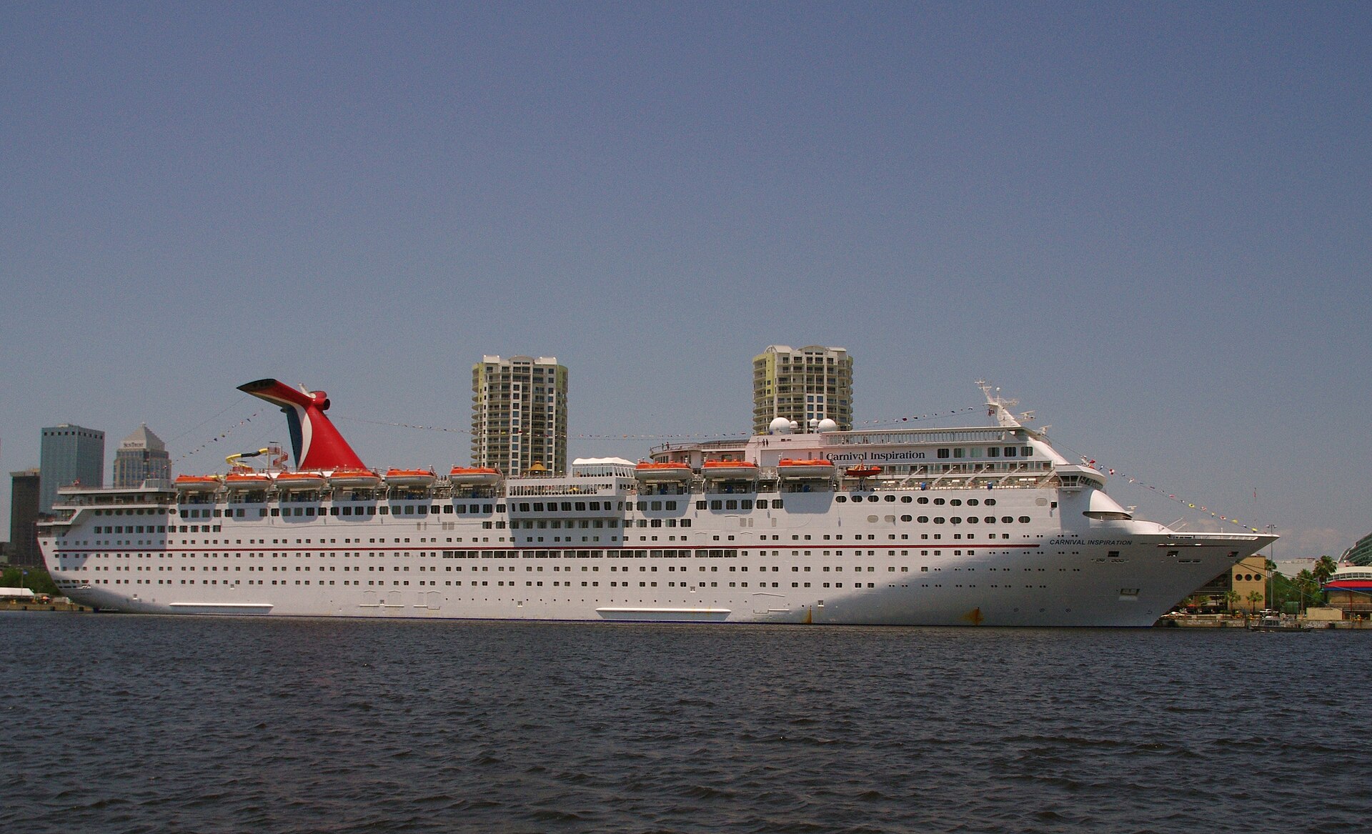 A cruise ship alongside at Port Tampa Bay